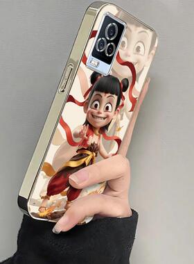 适用iQOO7手机壳vivoiQOO7保护套vivo爱酷iQ007外壳i酷iPOO卡通iQO硅胶iOOQ全包iQQO防摔iQ7iCOO男女电镀哪咤