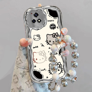 适用vivoy31s手机壳vivoV2068A保护套Y31S女生新款1ST2vovoy全包防摔viv0vo丫软vivoY31S标准版电镀奶油KT猫