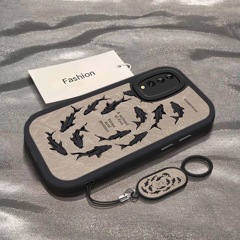 适用NzoneS7Pro手机壳鼎桥M40/P50新款英文锦鲤雷鸟FF1硅胶华为智选NZNOE50pro全包防摔s7por+5g套N8pro男女