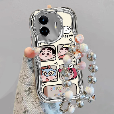 适用Realme真我GTNeo5手机壳realmeGTNeo5se电镀奶油小新女GTNeo5全包防摔gtnoe5se软壳neo保护套oppo外壳潮