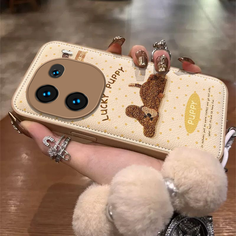 适用iQOO12手机壳vivoiQOO保护套vivo爱酷iQ0012外壳i酷iQ12iPOO硅胶iOOQ全包iQQO防摔iCOO秋冬卡通英文小狗