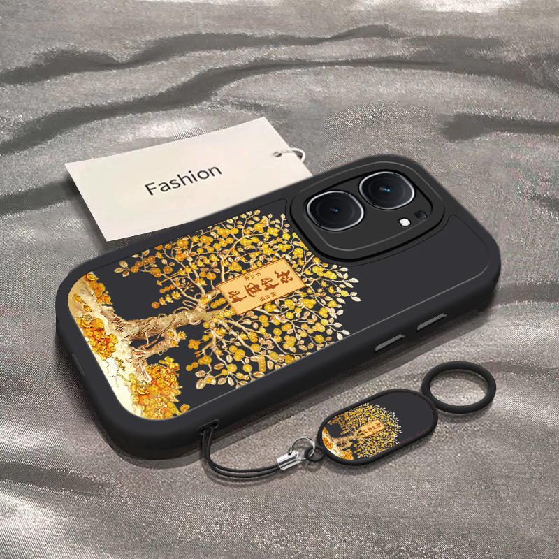 适用iqooneo9/8pro手机壳10新款vivoiqooneo5招财树ipooneo6se全包防摔iq00neo7软硅胶icooneo3高级感noe男女