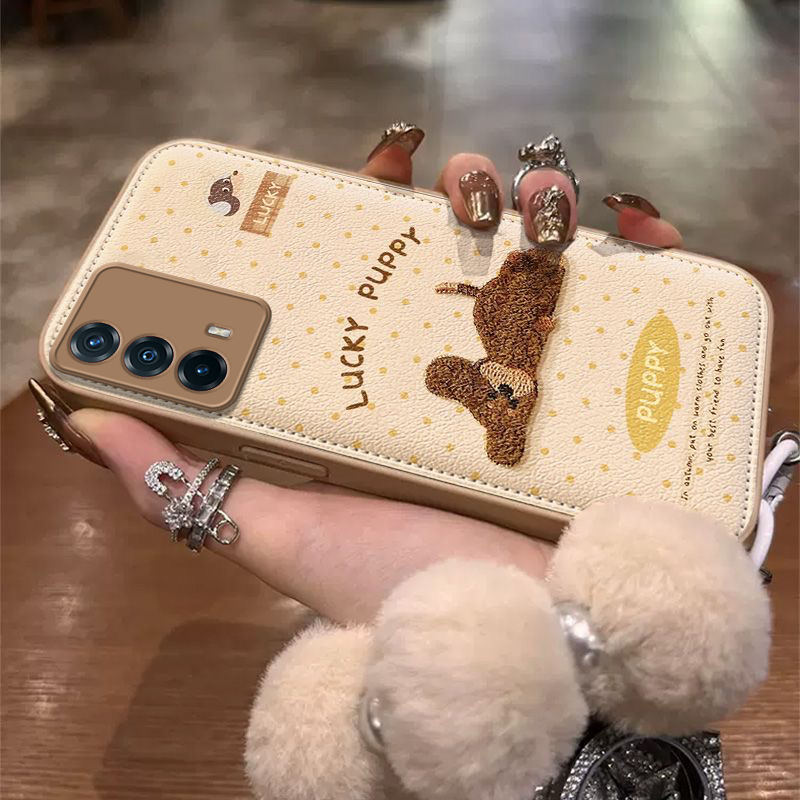 适用V2157A手机壳iQOONeo5SE爱酷iQ00Neo套iQOO新款vivoV软硅胶iPOONeo全包防摔iQOONE05ES女SEV卡通英文小狗