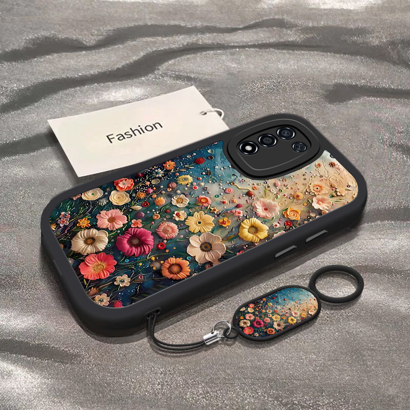 适用OPPO09一Ks手机壳OPPO 09-Ks保护套0PP0新款09Ks软硅胶软壳镜头全包防摔外壳高级感OPPOO9女款油画花海