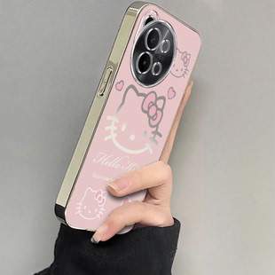 适用vivoS18e手机壳vivo新款S18Pro套vivis18电镀粉色kt猫vovos全包viovs防摔vovis步步高维沃viv0vo女SE外壳