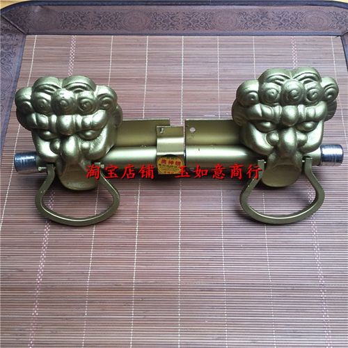 老式大门锁木门铁门双扇锁防盗锁仓库穿条锁插Q销铁门锁栓门锁包