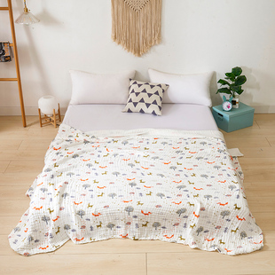 六层纱布毛巾被纯棉毯子夏季盖毯C午睡沙发空调单人双人儿童小毛