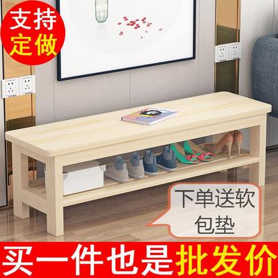 换鞋凳家用进门口全实木s原松木长凳子长条凳简约床尾凳穿鞋凳简