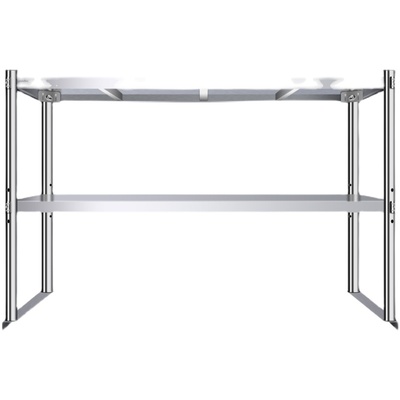 不锈钢立架二层三层厨房工作台面架台面I置物架奶茶店台上架桌面