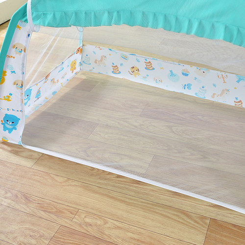 儿童蚊帐88X168婴儿o拼接床男孩蒙古包防摔80*180公主粉色女70 15