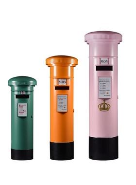 英伦复古铁皮邮筒立式人民邮政信箱邮筒信箱商场店铺X酒吧装饰摆