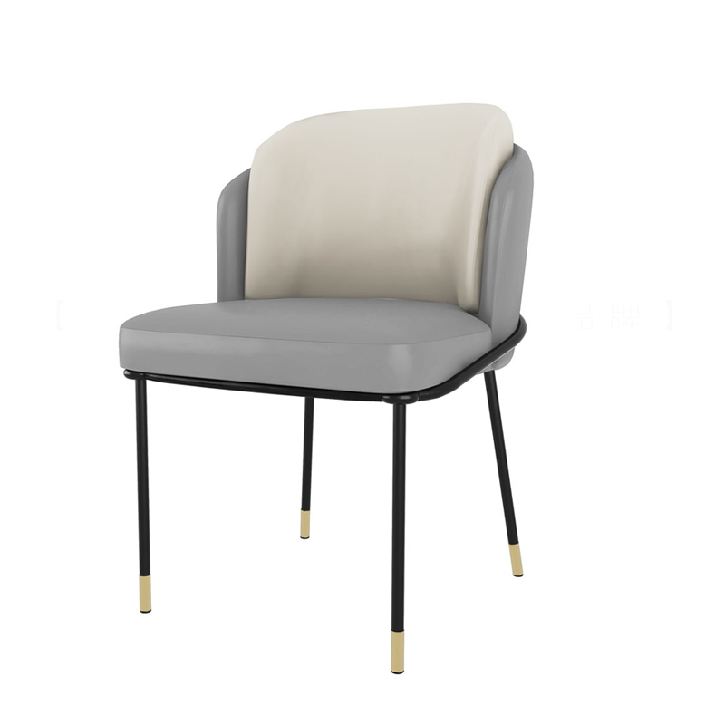 商用轻奢风餐椅金色不锈钢镀金靠C墙卡座沙发餐饮店西餐厅桌椅组