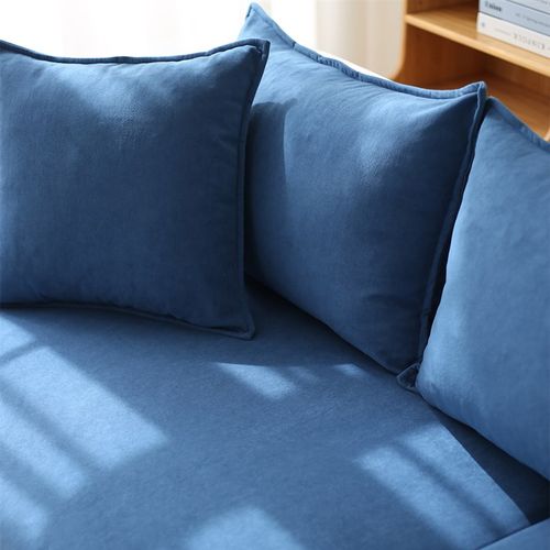 沙发套笠b全包简约牛奶短绒坐垫套罩单双三人贵妃防滑坐垫子靠背