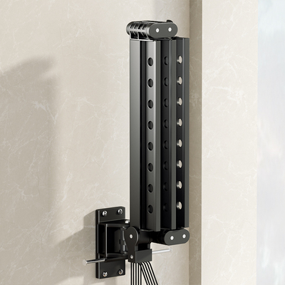 折叠晾衣架d壁挂式室内飘窗家用凉衣杆子隐藏式伸缩阳台晒被子神