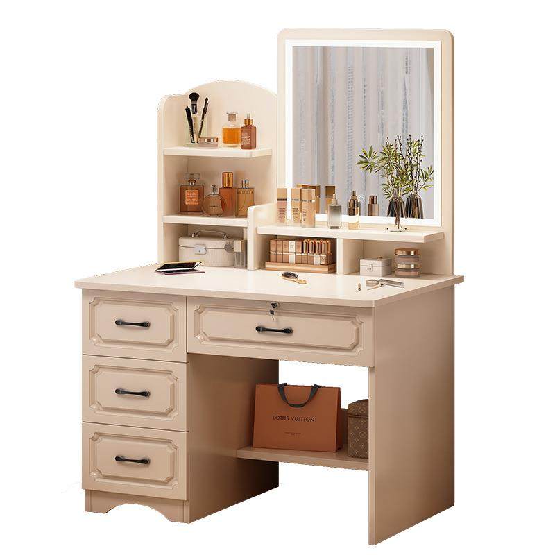 化妆台小户型带镜收纳储物化妆一体桌子现代简约欧式主卧梳妆台