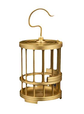 黄铜蝈蝈笼子全网热销高档纯铜小型笼子蟋蟀鸣虫笼子铜摆件工艺品