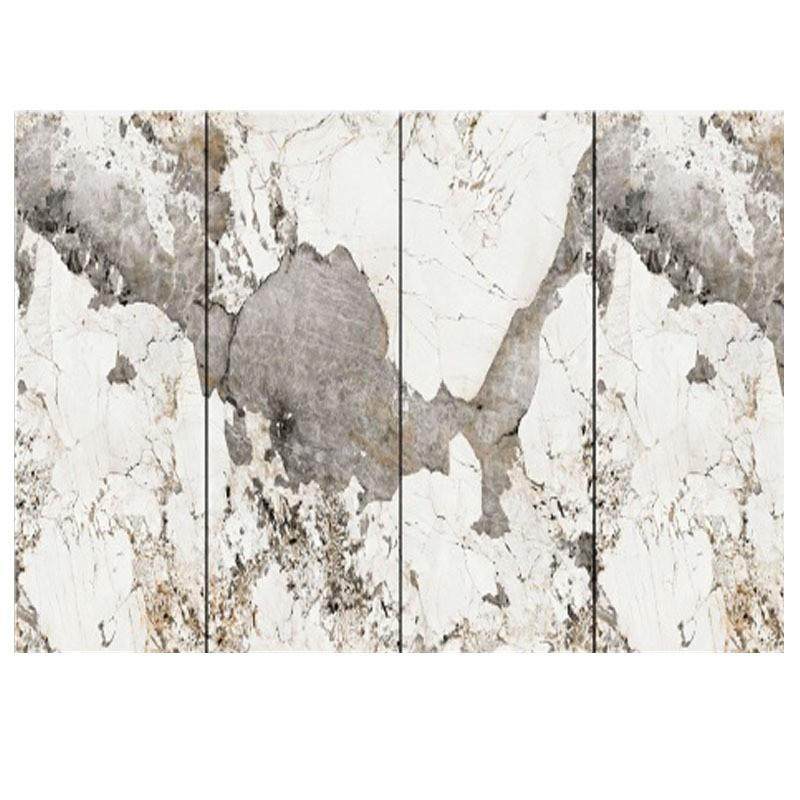 佛山连纹岩板1200x2700别墅客厅通体大理石电视背景墙亮光