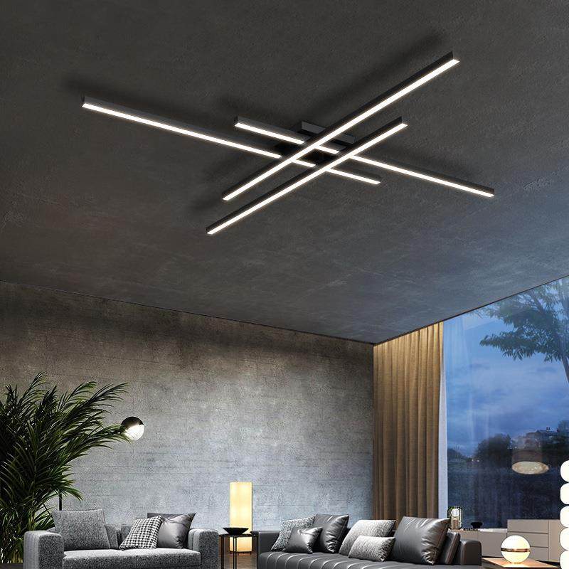 灯具现代简约2023新款大气长条极简北欧灯具组合套餐客厅灯吸顶灯,家装灯饰光源,餐厅吊灯,淘宝优惠券,粉丝福利购,淘宝优惠卷