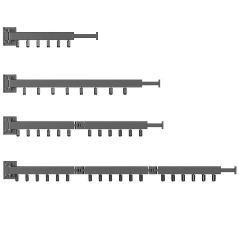 隐形晾衣架杆壁挂式折叠免打孔室内晾晒绳窗户阳台小户型飘窗窗口
