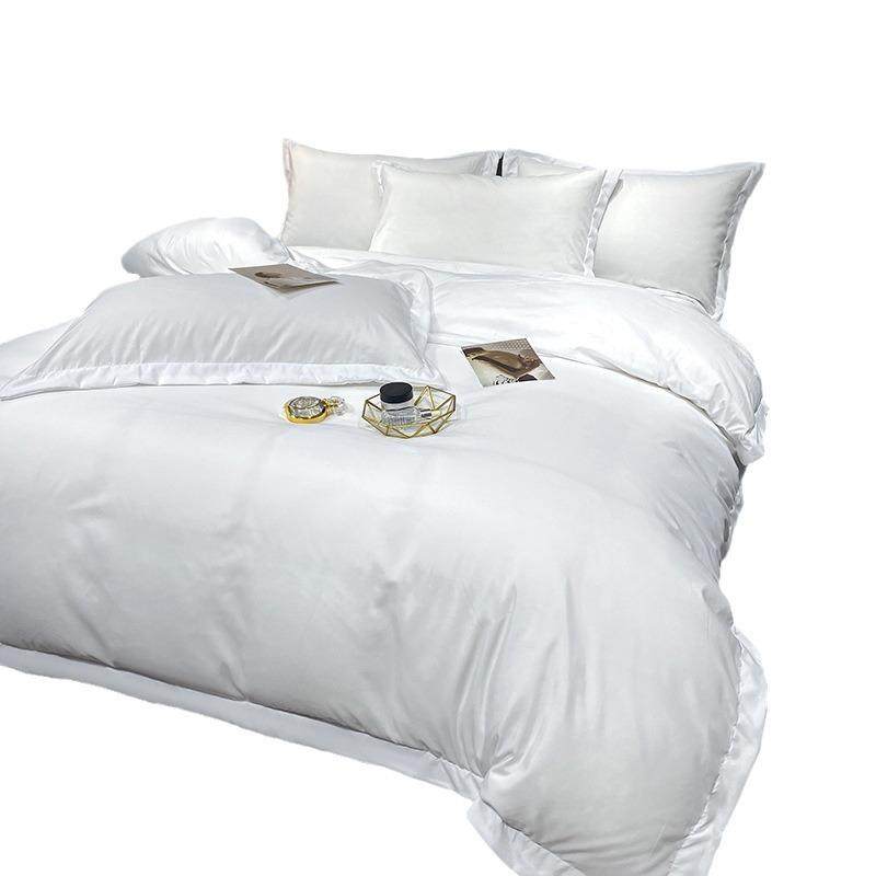 酒店布草全棉四件套被套床笠款床上宾馆纯棉床单民宿三件套厂家,床上用品,酒店床品套件,淘宝优惠券,粉丝福利购,淘宝优惠卷