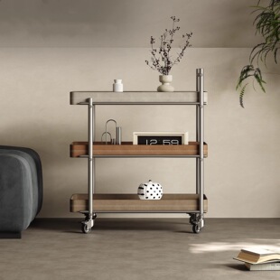 Tide leader轻奢高端马鞍皮边几客厅2024新款可移动沙发边置物架