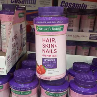 美国Nature'sBounty自然之宝胶原蛋白软糖护甲美发加强版 230粒