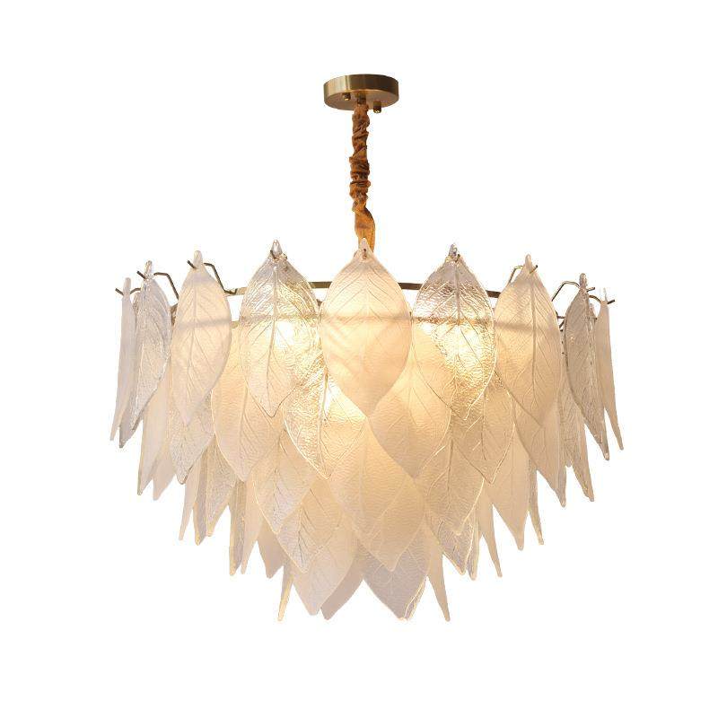 现代简约法式轻奢客厅灯个性创意郁金香后温馨主卧室餐厅水晶吊灯