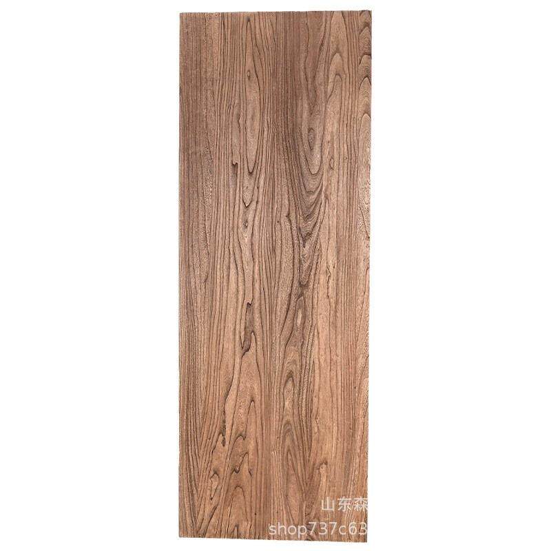 老榆木门板风化实木大板桌复古怀旧实木桌面板原木吧台餐桌