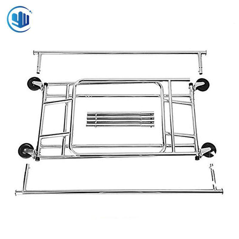 重型晾衣架服装店陈列展示简约挂衣架落地式可移动折叠衣帽架双杠