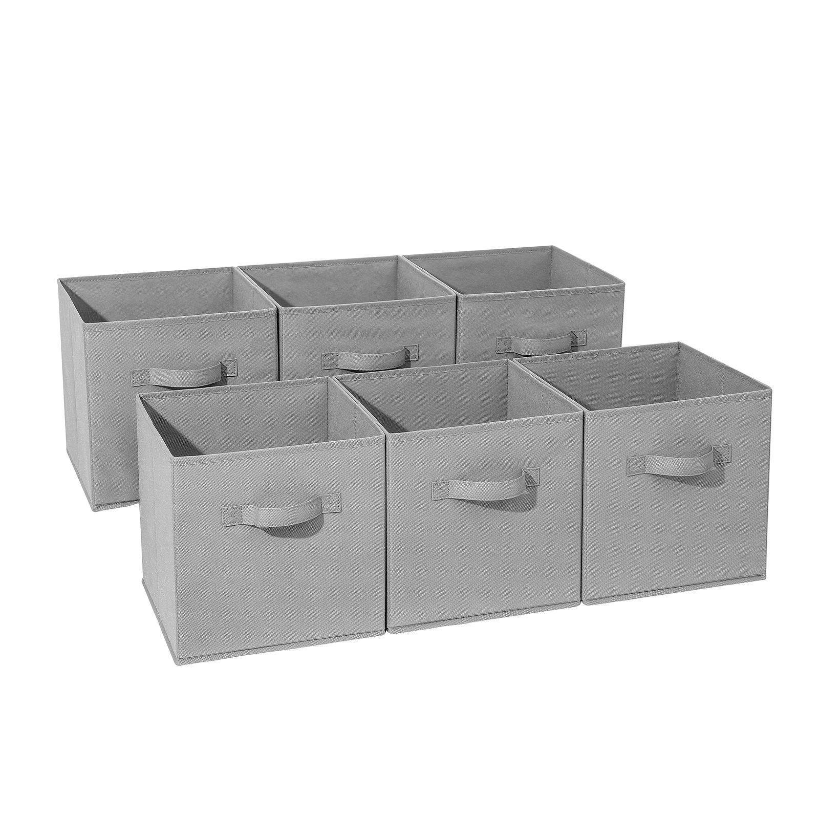 桌面可折叠六件套收纳盒抽屉式布艺收纳箱家用衣物杂物整理箱