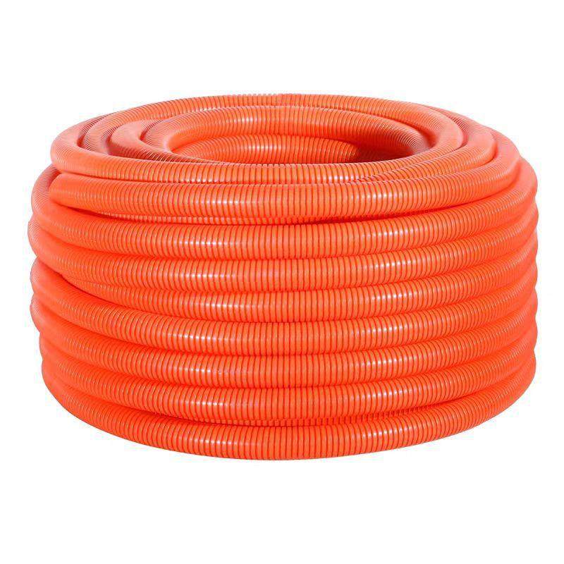 源头厂家PP阻燃橙色波纹软管汽车线束套管电缆电线阻燃穿线管