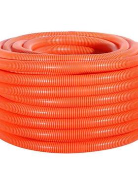 源头厂家PP阻燃橙色波纹软管汽车线束套管电缆电线阻燃穿线管