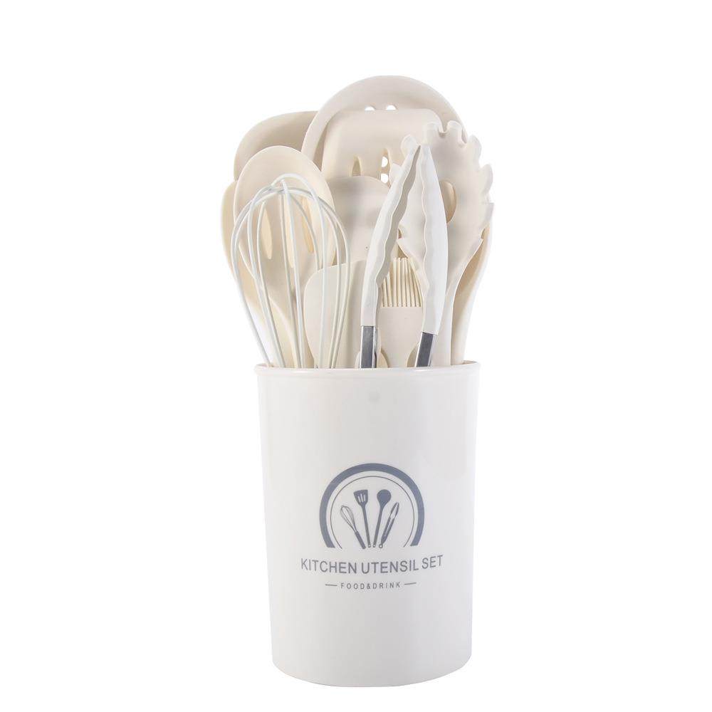 直供15件耐热硅胶厨具套装适用不粘锅烹饪勺铲厨房用具套装