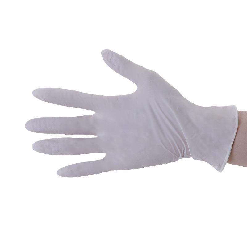 加厚一次性丁腈手套白色橡胶家用乳胶防水防护厨房食品级