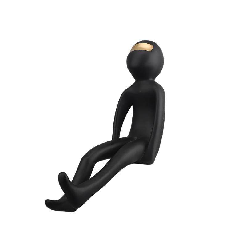 现代轻奢蒙眼男孩人物雕塑树脂摆件儿童房电视柜样板房家居装饰品,家居饰品,装饰摆件,淘宝优惠券,粉丝福利购,淘宝优惠卷