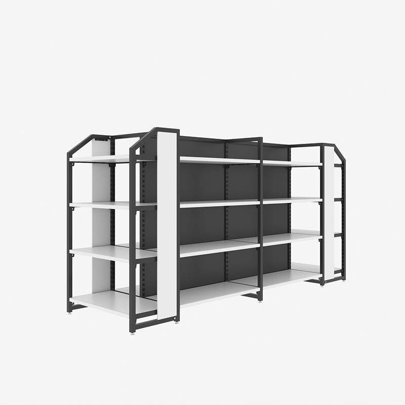 钢木货架精品店超市货架展示架便利店文具店零食架日用品商超货架