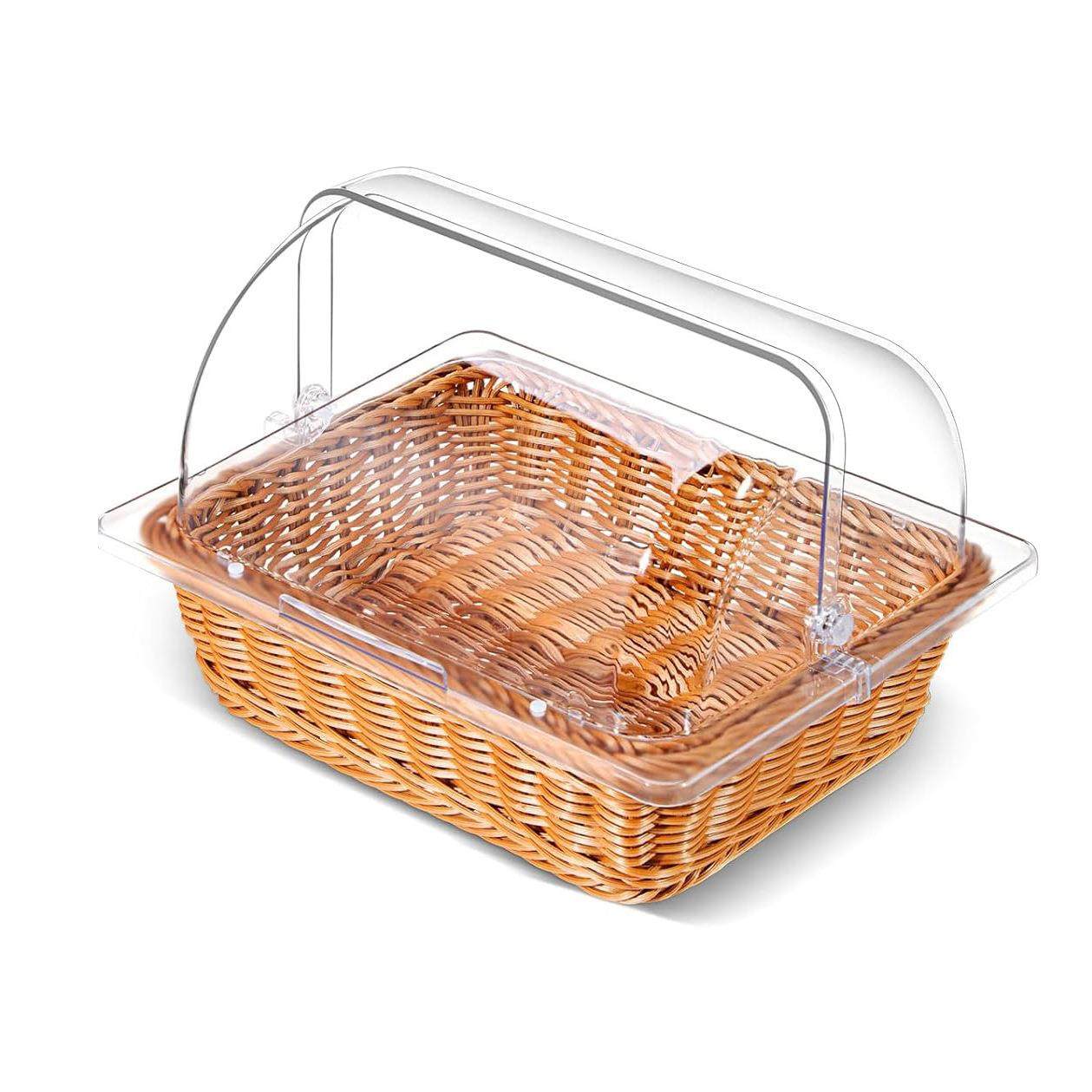 工厂直销透明PC方形食物点心防尘罩超市试吃透明点心蛋糕展示罩