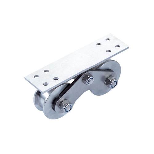 带板重型电动大门移门轨道轮推拉门窗顶轮脚轮304不锈钢门窗滑轮