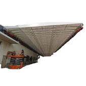 电动推拉棚工厂仓库防雨棚屋顶悬空伸缩顶棚户外篮球场雨棚伸缩式