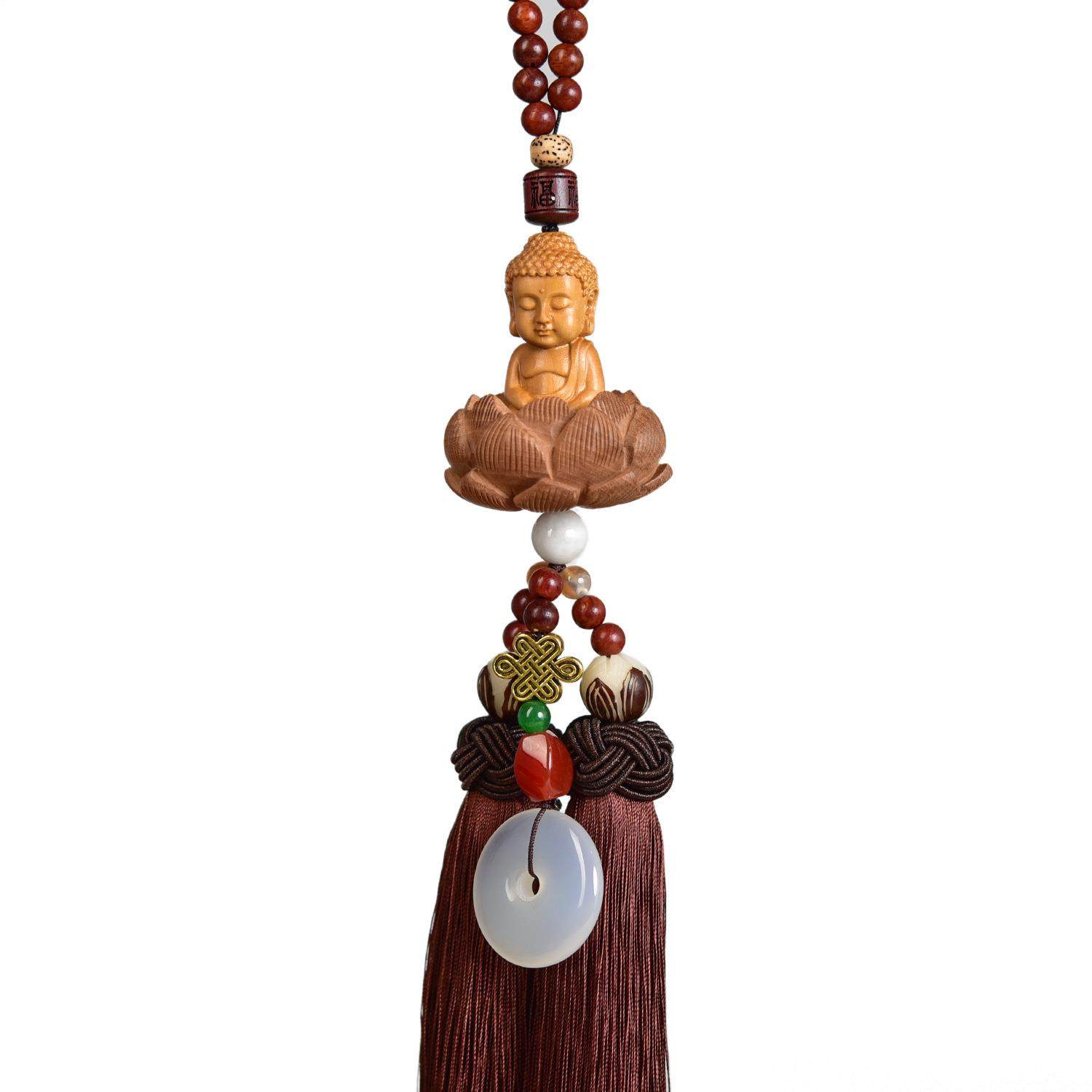 黄杨木如来佛桃木莲花观音汽车挂件车内挂饰吊坠车挂GS005,汽车用品/电子/清洗/改装,车挂,淘宝优惠券,粉丝福利购,淘宝优惠卷