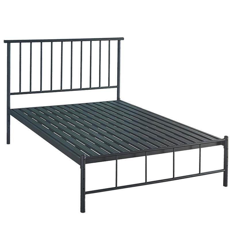 ins风铁艺床卧室铁架床双人床成人1.8米铁架床简约现代公主床