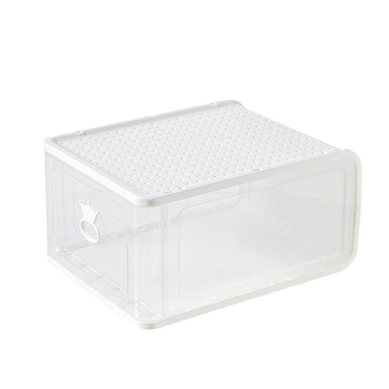 大号高档加厚透明塑料鞋盒可拆卸折叠鞋箱收纳防尘鞋柜,收纳整理,鞋盒,淘宝优惠券,粉丝福利购,淘宝优惠卷