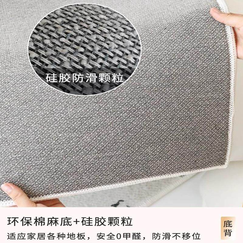 轻奢高级感客厅地毯卧室耐脏免洗茶几沙发衣帽间加厚防滑防水地垫