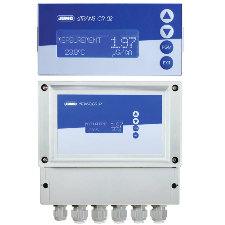 用于电导率的紧凑型多通道变送器和控制器 JUMO dTRANS CR 02