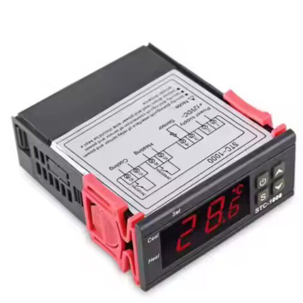 STC-100012V24vAC110-220V培养箱数字温度控制器开关制冷加热T