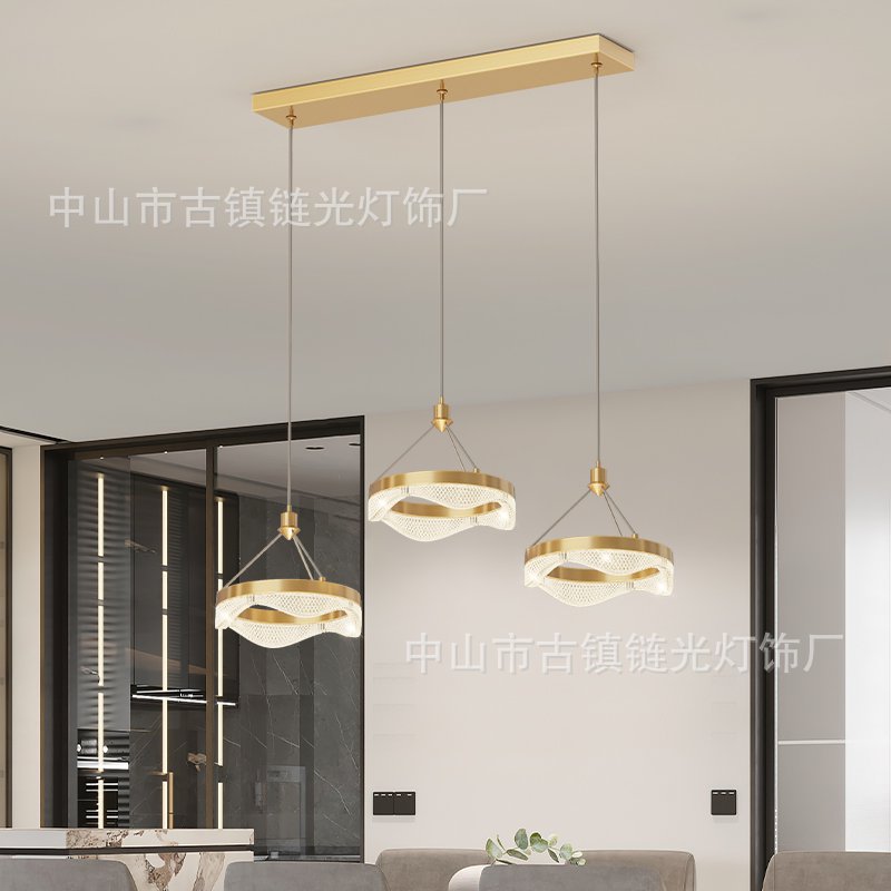 荷叶楼梯吊灯复式楼别墅创意大客厅餐厅灯具loft公寓旋转长吊灯
