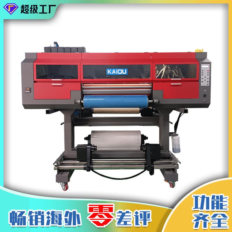 60卷材水晶标uv打印机金属亚克力印不干胶水晶标UVDTF打印机
