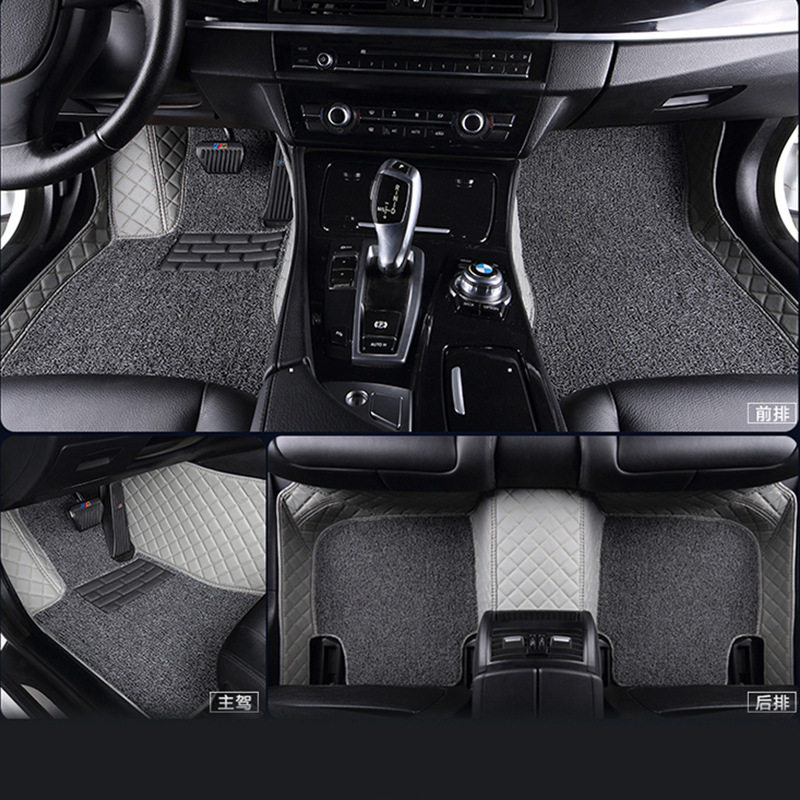 宝马5系528li/530li/520li/525li专用大/全包围汽车脚垫丝圈一体
