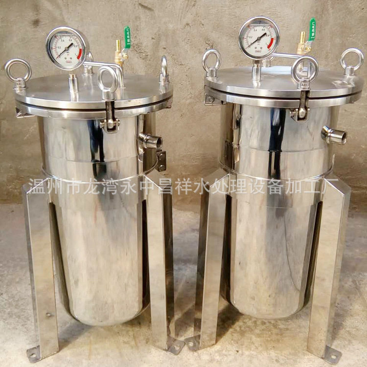 厂家大量供应304和316L不锈钢油漆涂料胶水过滤1号机袋式过滤器