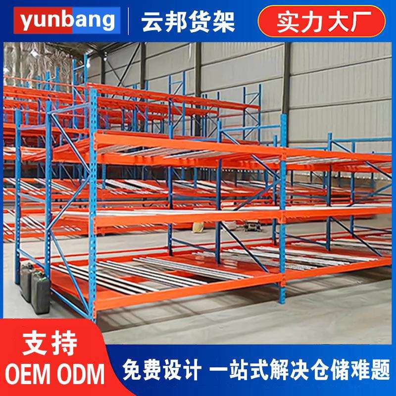 广西云邦收纳轻型中型重型加厚仓库置物架多层储物架流利仓储货架